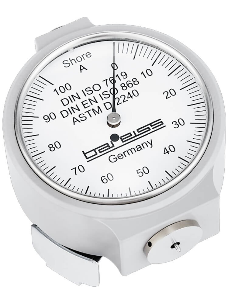 Bareiss HP-A Shore A Durometer for Soft rubber, plastics and elastomers, 18 mm Footer - fm00077