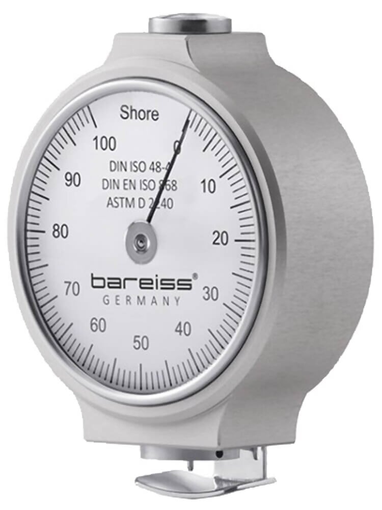 Bareiss HP-A Shore A Durometer for Soft rubber, plastics and elastomers, 18 mm Footer - fm00077
