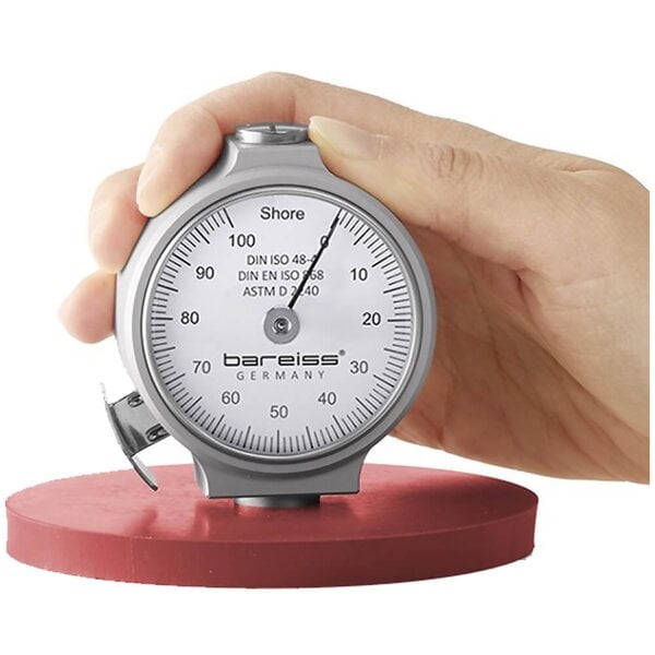 Bareiss HP-A Shore A Durometer for Soft rubber, plastics and elastomers, 18 mm Footer - fm00077