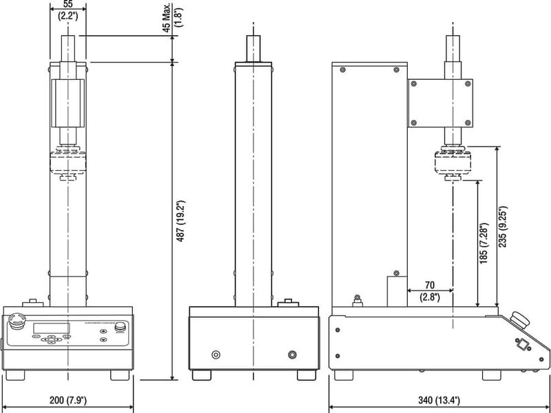 Imada YMS Motorized Durometer Test Stand