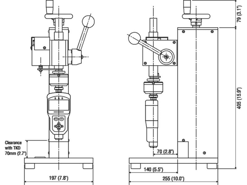 Imada SY Durometer Stand Lever-Operated Durometer Operating Stand